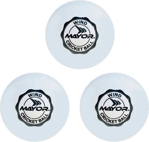 MAYOR Cricket Wind Ball for Indoor & Outdoor Street Cricket Rubber Ball