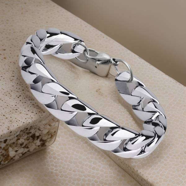 JHARIYARI Sterling Silver, Stainless Steel Sterling Silver Bracelet