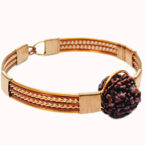 Occultify India Rudraksha Copper Kada