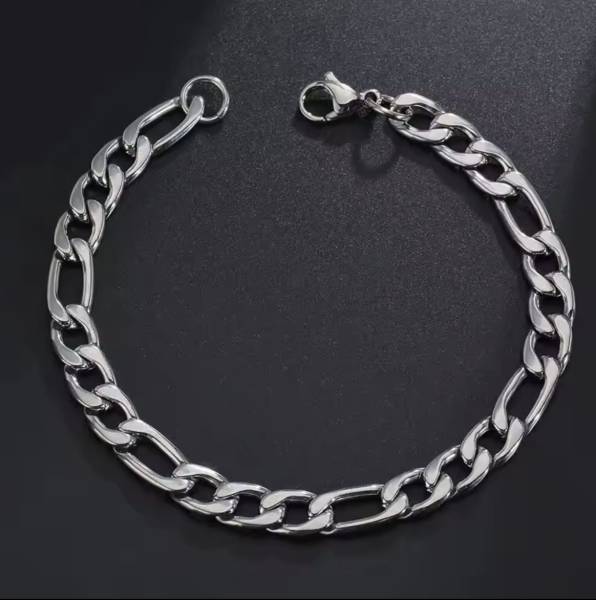 Fashion Frill Stainless Steel Silver Bracelet