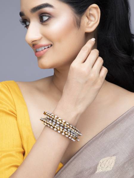 RUBANS Alloy Gold plated Bangle Set Price History