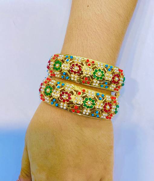 Babu Jewellery Brass Gold-plated Bangle