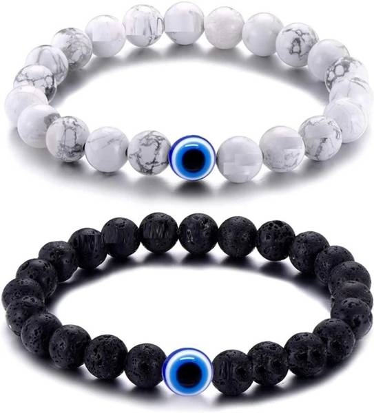 Amlin Stone Beads, Crystal Bracelet