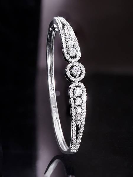 RUBANS Alloy Rhodium Bracelet