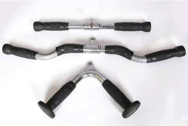 FW Sports FW luxury trio set with ZZ curl bar , Tri handle & V handle Multi-training Bar