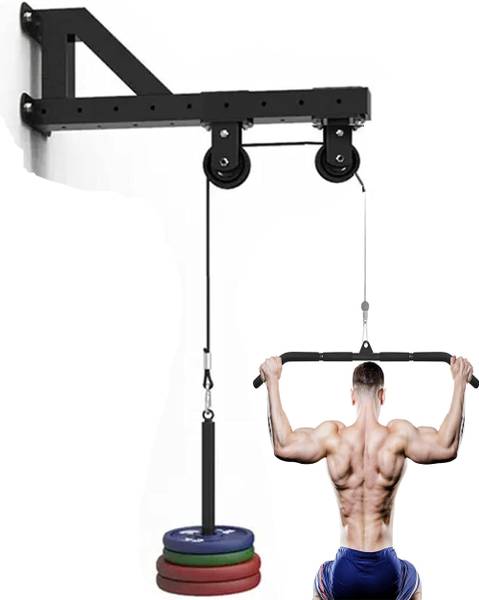 LCARNO 3Metre Adjustable Cable Pulley Attachments, Steel GYM Wire, Lift Dual System Weight Lifting Bar