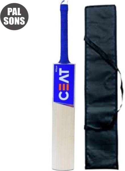 Palsons CEAT Wooden Cricket Bat + Black Cover (Age 12-14 Yrs) (Junior & Beginner) Poplar Willow Cricket Bat