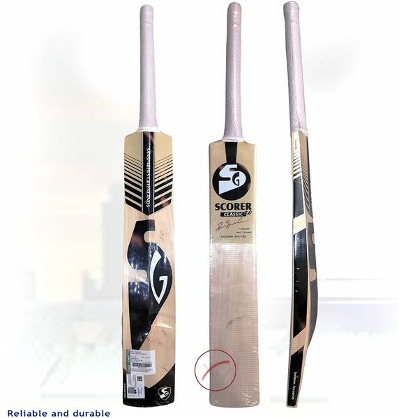 SG Scorer Classic 2.0 Kashmir Willow Cricket Bat For 15+ Yrs