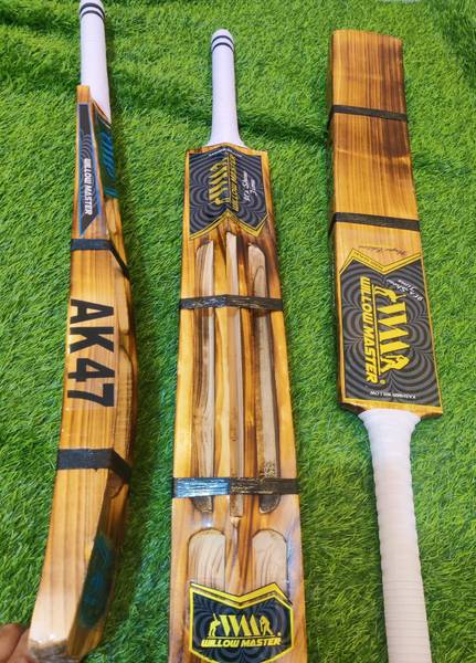 Willow master Hard Tennis Ak47 Kashmir Willow Cricket Bat For 15+ Yrs