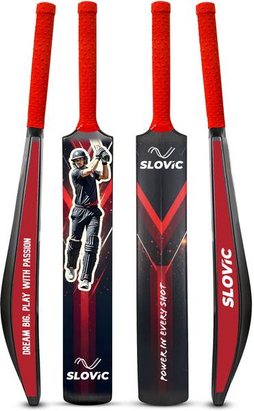 SLOVIC Lightweight High-Quality Plastic Tennis Cricket Bat for Kids| Indoor & Outdoor| PVC/Plastic Cricket Bat For 12 - 14 Yrs