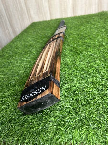 Starson Fighter Desing BLACK Mamba hard tennis bat Kashmir Willow Cricket Bat For 15+ Yrs