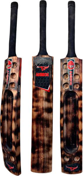Anriox Nova Edation Burn Tennis Bat Kashmir Willow Cricket Bat For 15+ Yrs