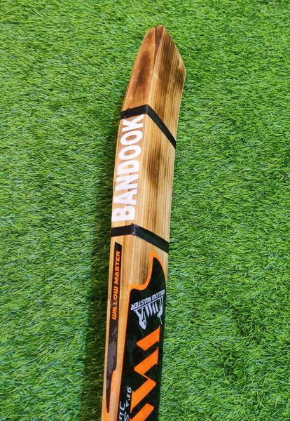 Willow master Bandook Edition Triple Blade Light Weight Hard Tennis Kashmir Willow Cricket Bat