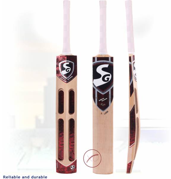 SG T-1200 Kashmir Willow Cricket Bat For 15+ Yrs