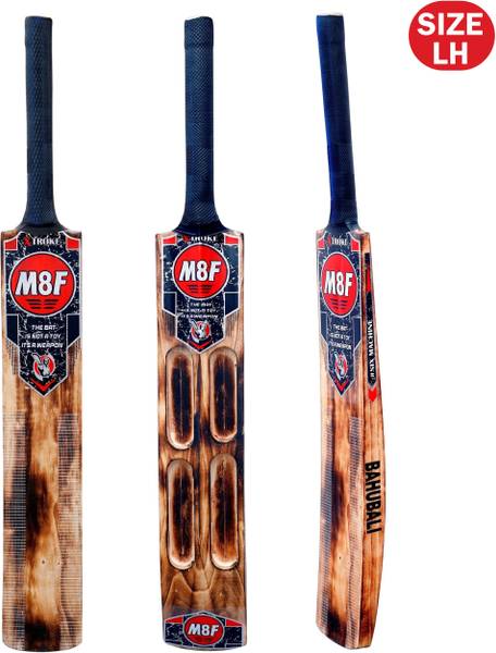 XTROKE M8F Burn Edition Scoop Design Hard Hitting Lightweight Power Performance Poplar Willow Cricket Bat For 15+ Yrs