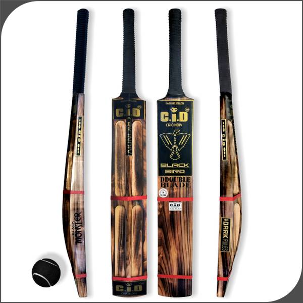De Venta Black Monster Cricket Bat, Scoop Design for Tennis Ball, Fire Treated Original Kashmir Willow Cricket Bat