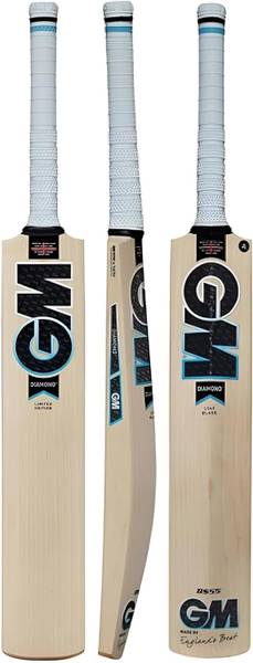 ISBN GM BLUE KASHMIRI LEATHER BAT Kashmir Willow Cricket Bat