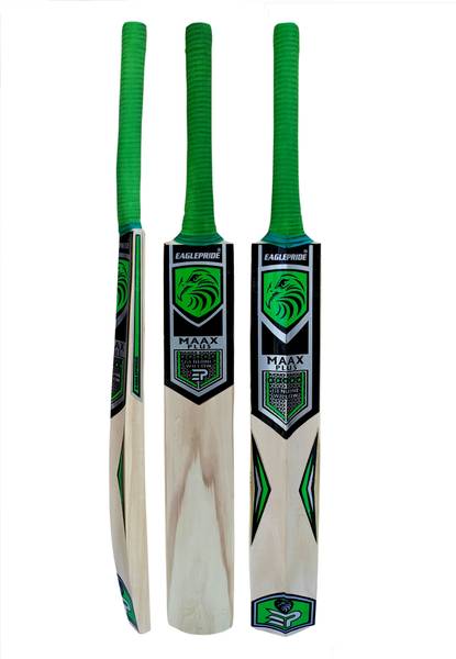 EAGLE PRIDE Maax Plus Green Green Grip Hard Tennis Ball Poplar Willow Cricket Bat Poplar Willow Cricket Bat