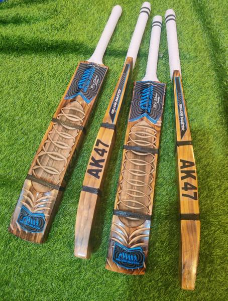 Willow master Ak47 Malhar Triple Blade Hard Tennis Kashmir Willow Cricket Bat For 15+ Yrs