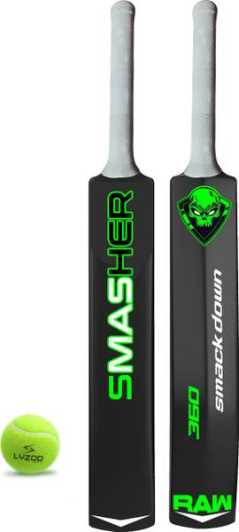 Lyzoo Smasher Hard PVC Plastic Cricket Bat with 1pc Cricket Tennis light weight ball PVC/Plastic Cricket Bat