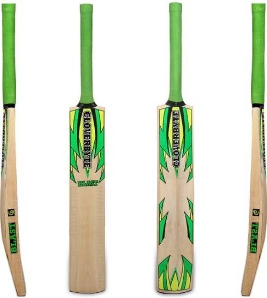 CLOVERBYTE Tennis Cricket Bat Poplar Wooden Bat Full Size 8 No. Bat Poplar Willow Cricket Bat