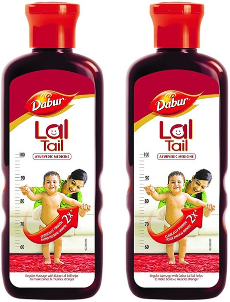 Dabur Lal Tail : Ayurvedic Baby Massage Oil – 500ml-Set of 2