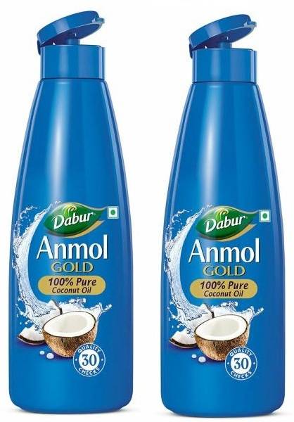Dabur Anmol Gold Pure Coconut Oil Multipurpose 600mlx2 Hair Oil