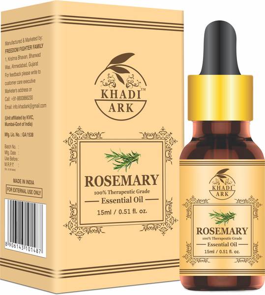 Khadi Ark Rosemary Essential Oil - 100% Pure For Hair & Skin
