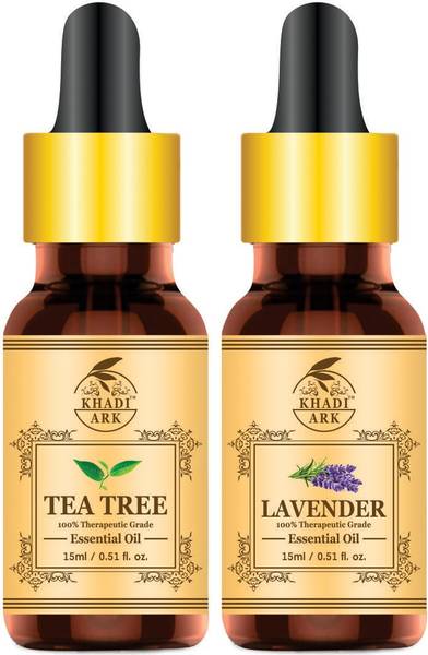 Khadi Ark Tea Tree Oil and Lavender (Pack of 2) (30 ml)