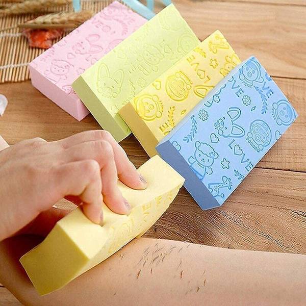 Lovely Days Exfoliating Sponge Asian Bath Sponge For Shower Japanese Spa Cellulite Massager