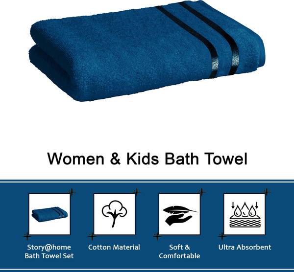 Story@home Cotton 450 GSM Bath Towel