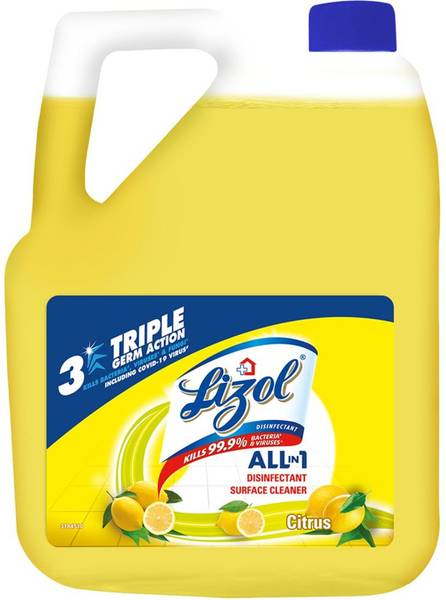 Lizol Disinfectant Surface Cleaner Citrus  (5 L)