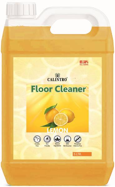 Calintro Eco Friendly Disinfectant Floor and Bathroom Cleaner Liquid Kills 99.9% Germs Lemon