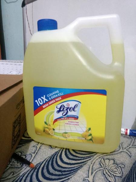 Lizol Disinfectant Surface & Floor Cleaner Liquid Lemon Fragnance