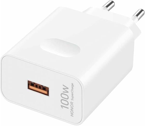 Honor 100 W Quick Charge 5 A Wall Charger for Mobile with Detachable Cable