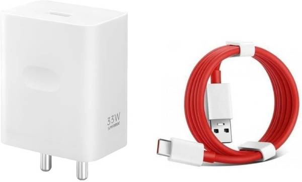 OnePlus 33 W SuperVOOC 3 A Wall Charger for Mobile with Detachable Cable
