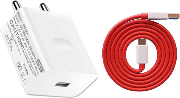 SB 80 W SuperVOOC 7.3 A Wall Charger for Mobile with Detachable Cable