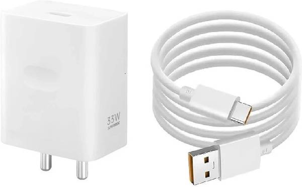 OPPO 33 W SuperVOOC 3 A Wall Charger for Mobile with Detachable Cable