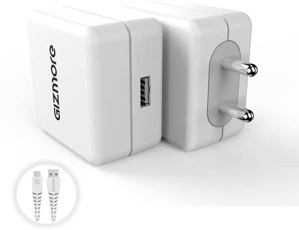 Gizmore 30 W Wall Charger for Mobile with Detachable Cable