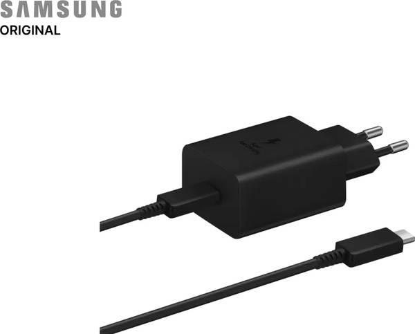 SAMSUNG 45 W 3 A Mobile EP-T4510XBNGIN Charger with Detachable Cable