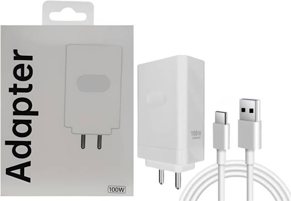 OnePlus 100 W SuperVOOC 9 A Wall Charger for Mobile with Detachable Cable