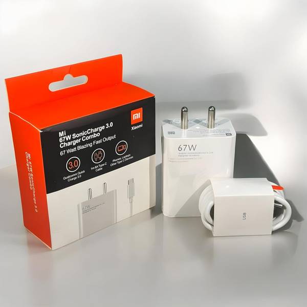 hyweb 67 W SonicCharge 6 A Wall Charger for Mobile with Detachable Cable