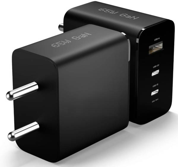 Primate 65 W Warp 7 A 3 Port Mobile Charger with Detachable Cable
