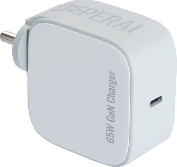 DeperAI 65 W GaN 3 A Wall Charger for Mobile with Detachable Cable