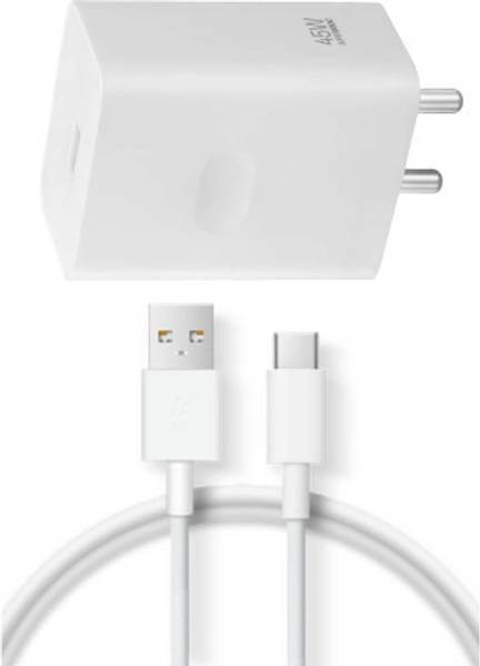 AVEVOUR ORIGINAL 45 W SuperVOOC 5 A Wall Charger for Mobile with Detachable Cable