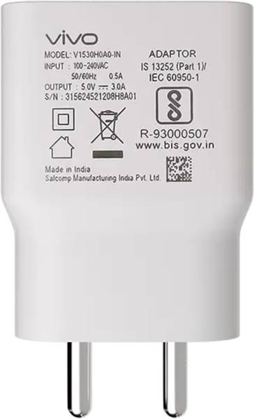 vivo 15 W Quick Charge 3.1 A Wall Charger for Mobile