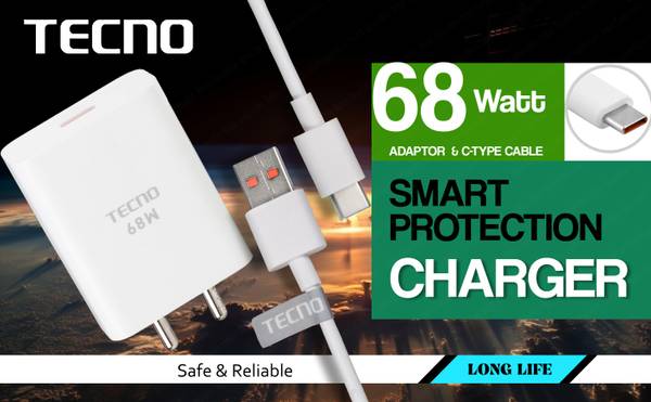 Tecno 68 W Supercharge 6.5 A Wall Charger for Mobile