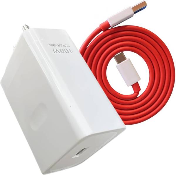 OnePlus SuperVOOC 6 A Wall Charger for Mobile with Detachable Cable