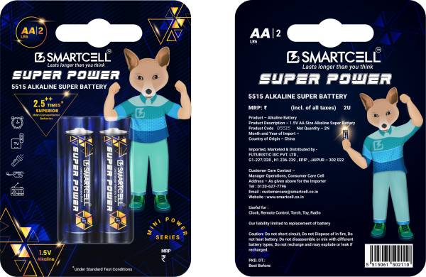 Smartcell 1.5V AA Non-Rechargeable Alkaline Mini Series Battery