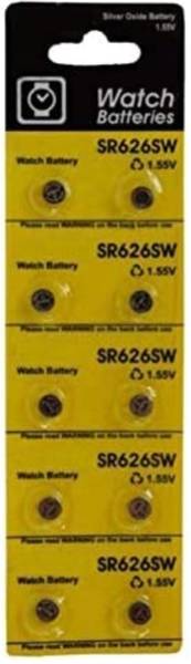 Flysmart 377 Sr 626 SW Button Cell Silver Oxide 1.55V for Wrist Watch Battery